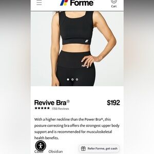 NWOT Forme Revive Bra